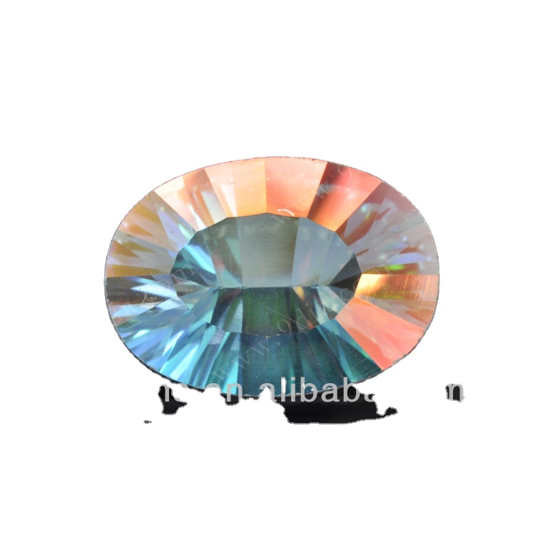 Hot Sale Good Quality Oval Concave Cut Natural Opal White Mystic Quartz Crystals Wholesale