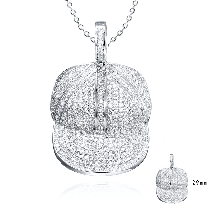 2021 New Baseball Cap Hip Hop Pendant Personality Fashion Brand Men and Women Cap Zircon Hip Hop Accessories Custom Hip Hop Jewe