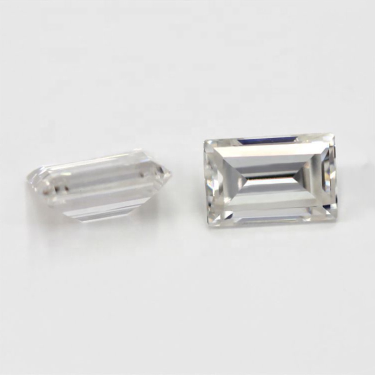 Wholesale Loose Lab Created Moissanite Asscher Cut VVS Clarity DEF Color 1ct Aigs Certified Cuban Tennis Chain Pendant