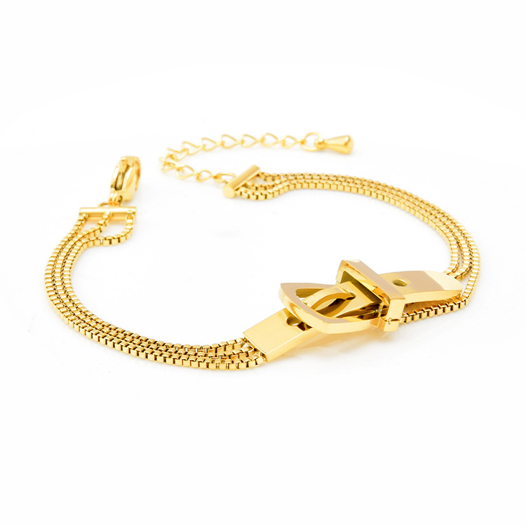 Ready to Ship Stock Items Fashion PlainBelt Clasp Bracelet Stainless Steel Gold Plated Personalized Bracelet