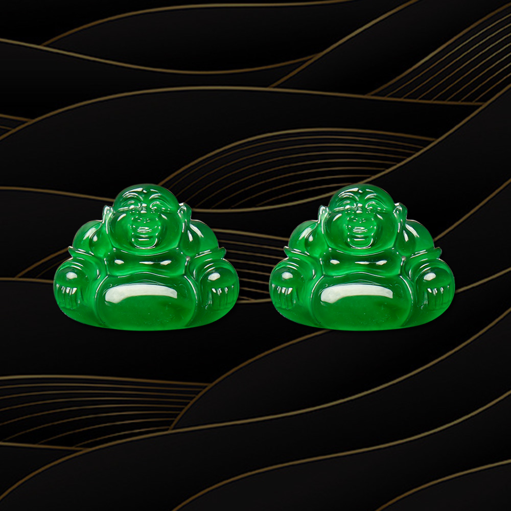 Wholesale Price Fine Jewelry Green Jade Stone Buddha Natural Gemstone Pendant Color Change 2ct Forever Star Jewelry