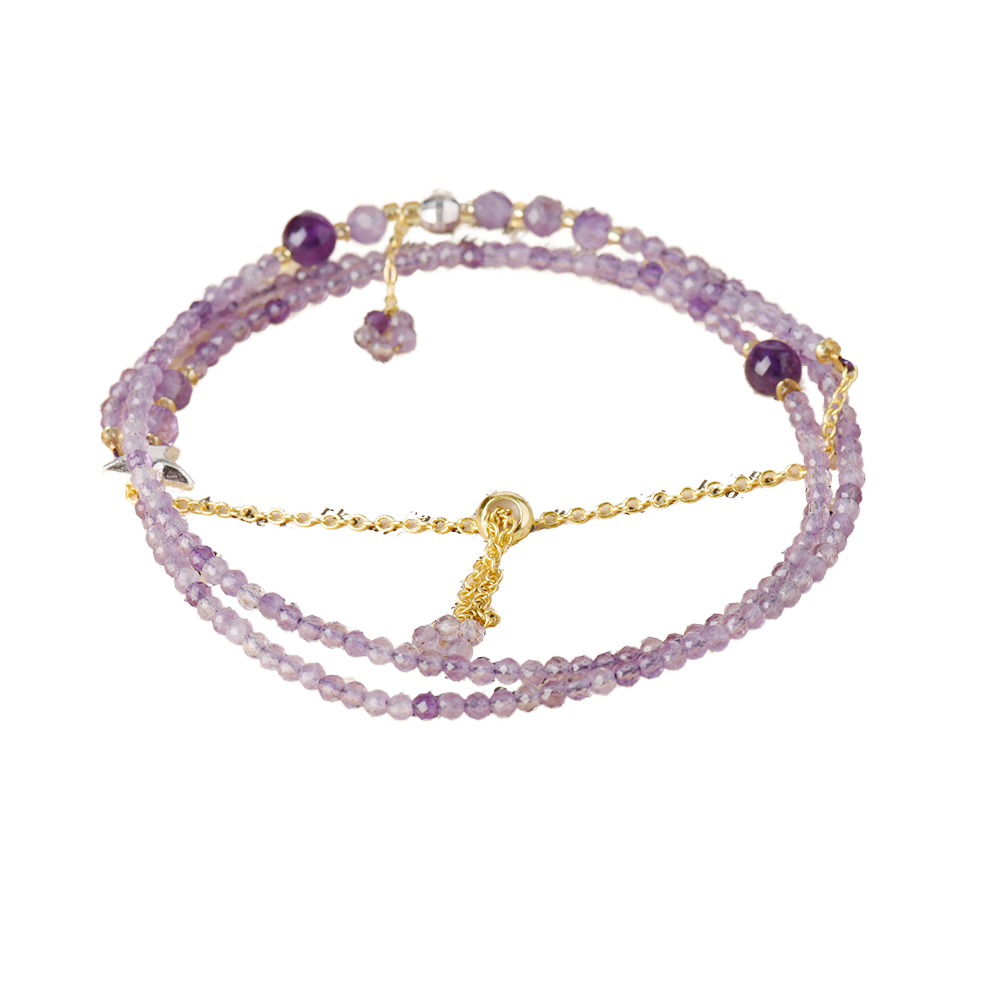 Designer Classic Women's Necklace 925 Sterling Silver Natural Amethyst Gemstone Unique Style for Weddings Engagements Parties