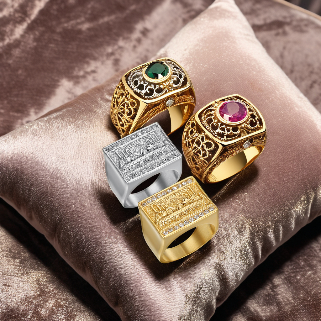 OEM Customized 18K White Gold Men's Eternal Ring, Laboratory diamond Micro-set diamond Set Package, Luxurious Retro Wedding Ring