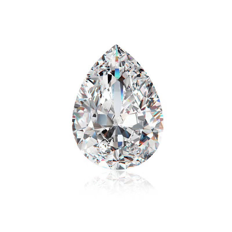 Cultivate Forever Star Lab Grown Pear-shaped IGI Certified 1-3 Karat D Color VVS1VS1 Grade Laser Drilled Naked Diamond Water