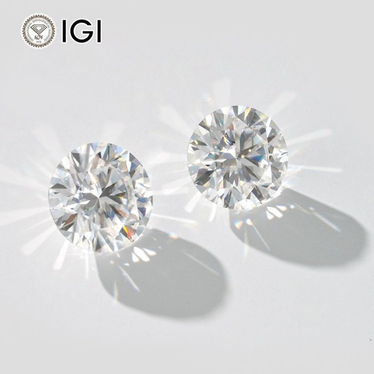 Forever Star IGI Certified 1-5CT VVS2 VS1 D 3EX Cut Loose White Lab Grown Diamonds