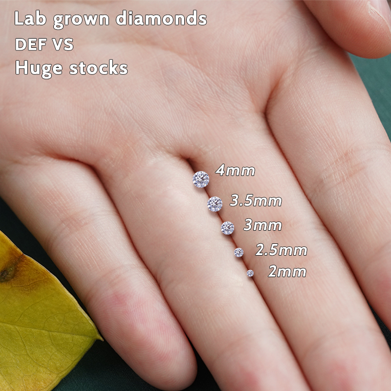 0.6mm -5.6mm Lab Grown Diamonds Asche/Pad Shape DEF VS HPHT White Forever Star Certified for Jewelry