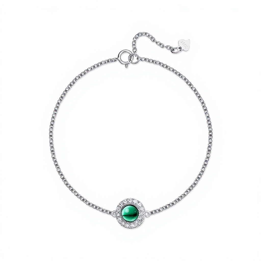 Forever Star 925 Sterling Silver Emerald Cut Cabochon Tennis Bracelet Gemstone Certificate Prong Setting-Luxury Gift Party