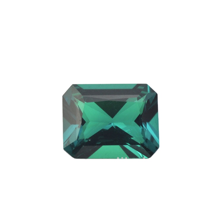 2GC02008A Hot Sale Good Quality Emerald Cut Hydrothermal Lab Created Emerald with Good Price Per Carat