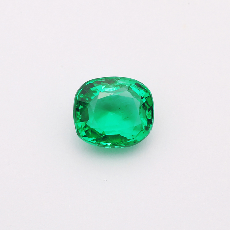 Forever Star NE-1 Zambian Natural Emerald Loose Gemstones 8mm Brilliant Cut Emerald Cut Green Third Party Appraised