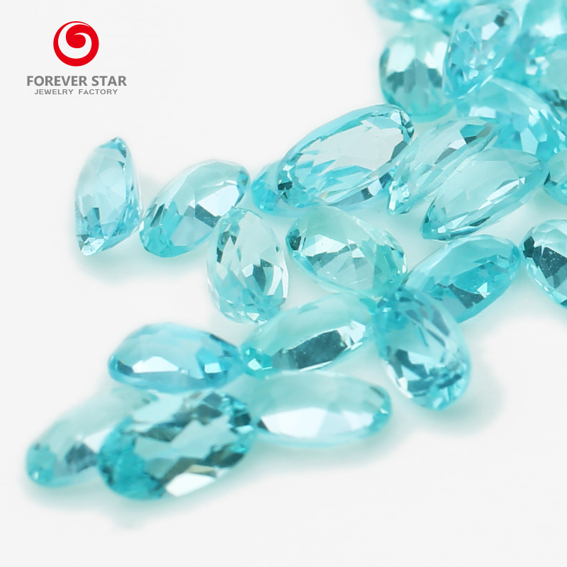 High Quality Genuine Natural London Blue Topaz Various Sizes Loose Gemstone for Jewelry Making