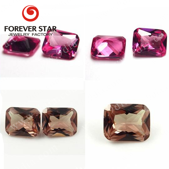 Factory Direct Cheap Nano Sital Crystal Gemstone 1ct Red Mineral Gemstone Oval Star Shape Lab Created Change Nano Stone
