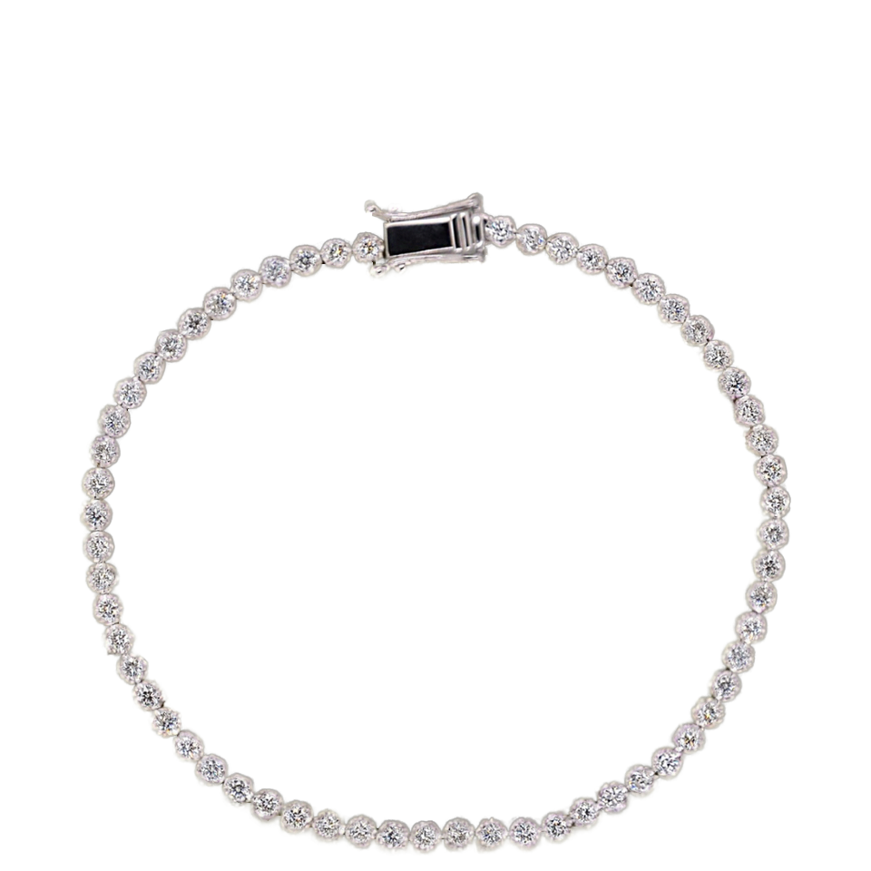 Wholesale Factory Low-Priced silver Lab-Grown Diamond Tennis Bracelet Star-shaped Bangles for Gifts and Parties