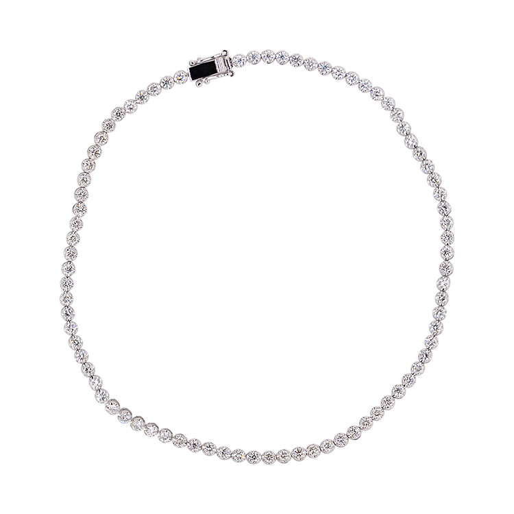 Factory Low Price Whole Sale 14K Gold Lab Grown Diamond HTHP Diamond Diamond Tennis Bracelet