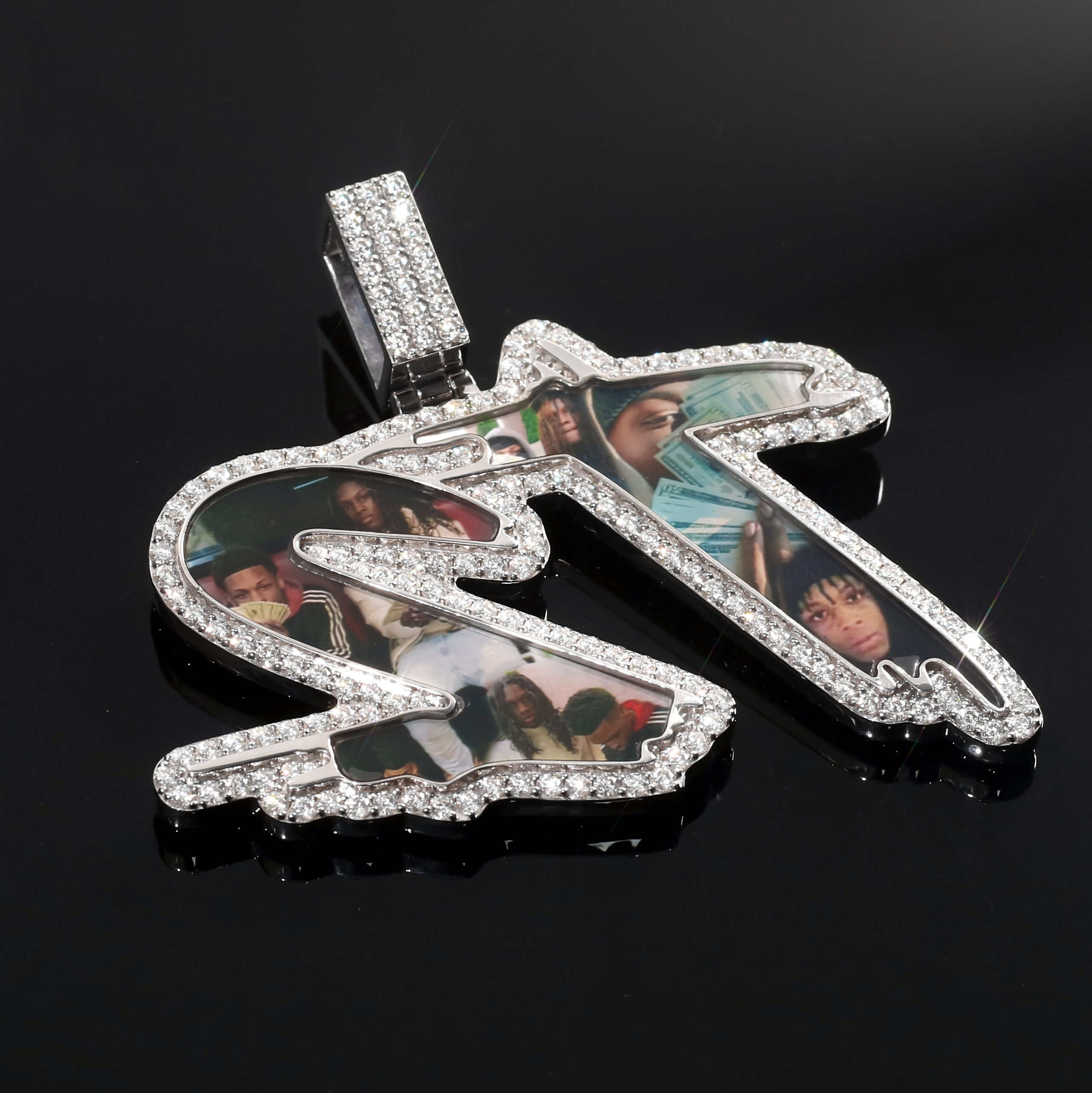 Custom Jewelry Factory's High-End 14k 18k Solid Gold Moissanite Diamond Necklace Custom Made Jewelry by Manufacturers