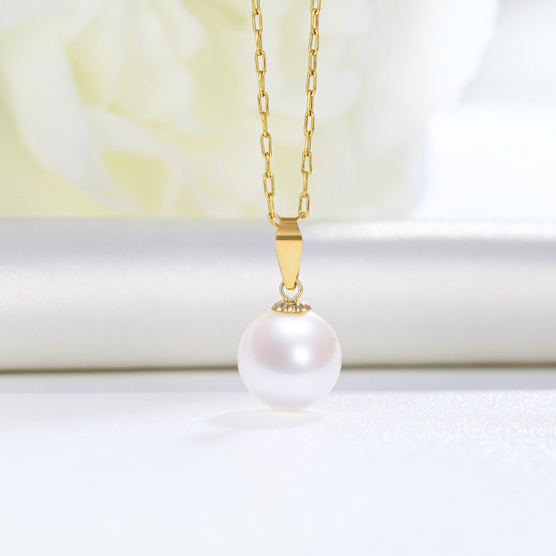 Fashion Pearl Jewelry 18k Real Gold Pearl Pendant