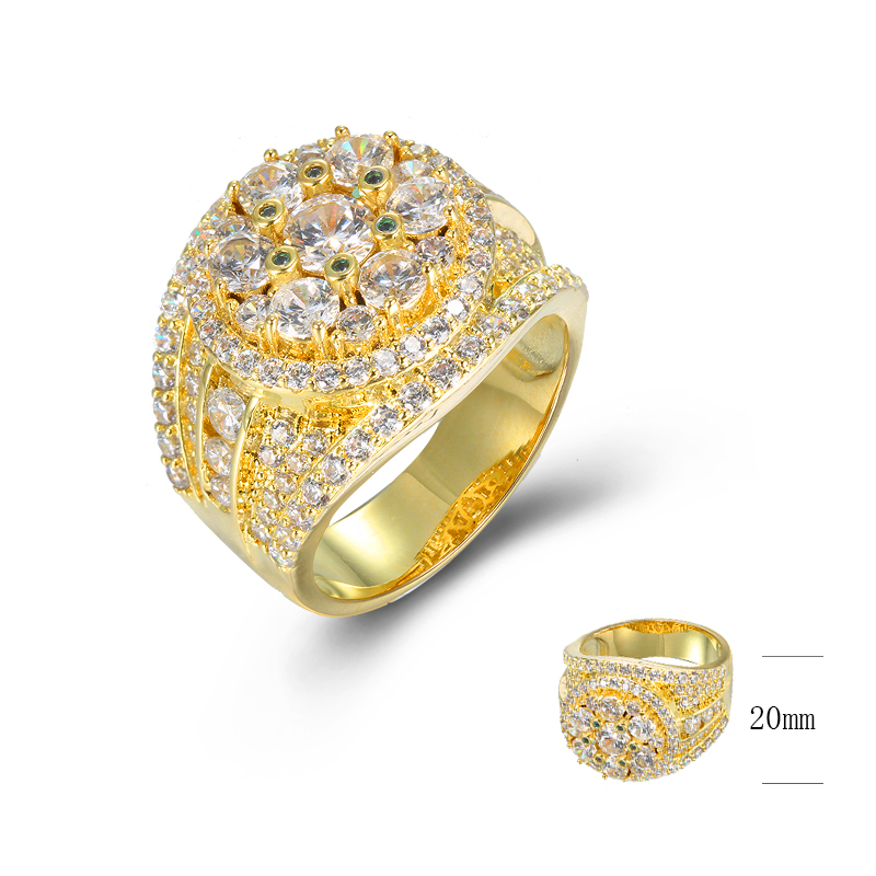 New Arrivals Popular Special Design Iced Out Hip Hop Mens Jewelry Rings for Mens