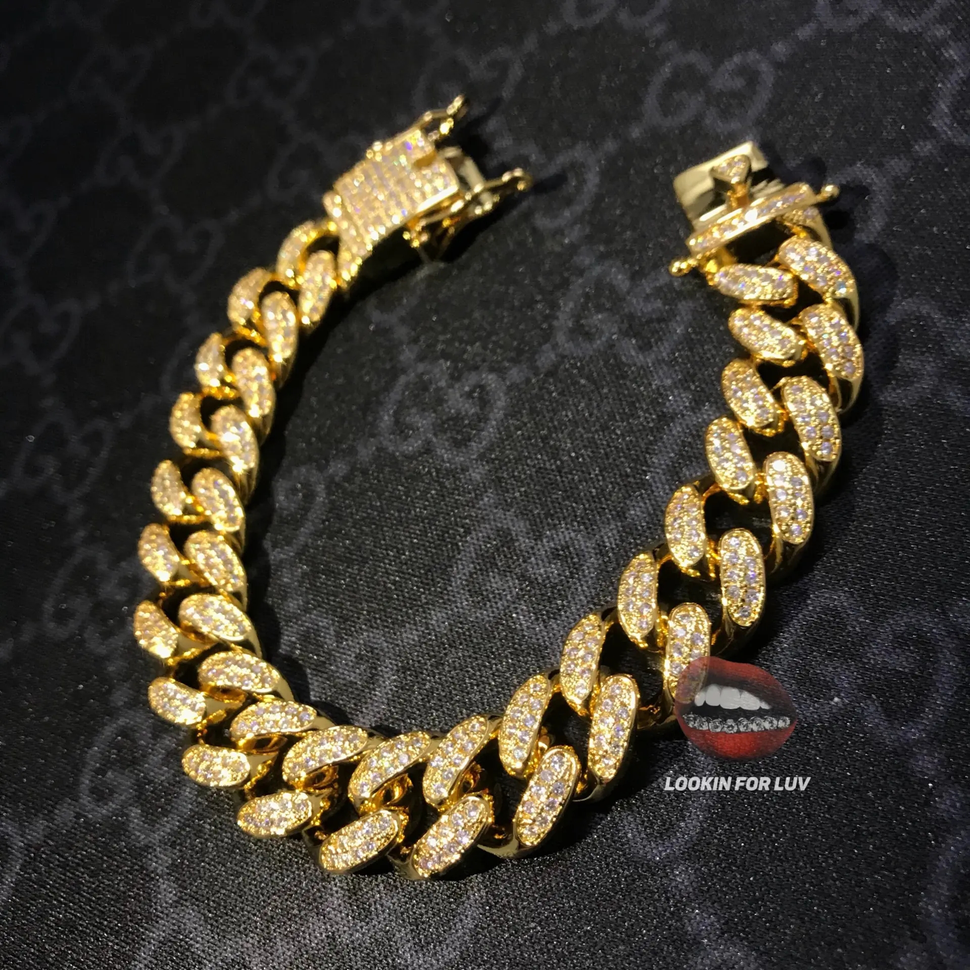 18K Gold Bracelet Anklet Iced Stainless Steel Cuban Link Chain Moissanite Hip Hop Necklace for Men Silver Cuban Link Chain