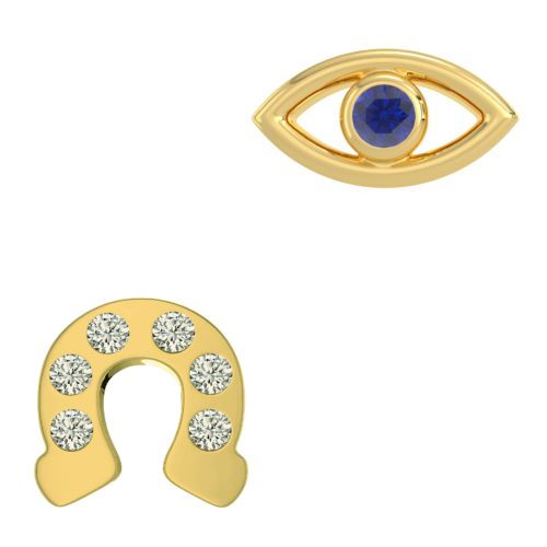 China Supplies Accept Custom New Design 10K 14K 18K 22K Tooth Gems Birthstone Gemstone Teeth Gem Body Jewelry Crown Shape