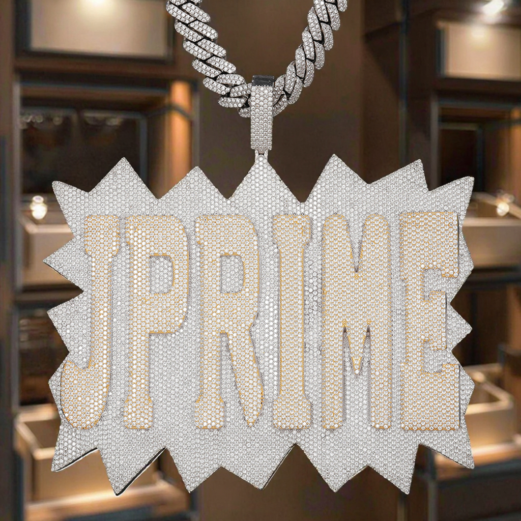 OEM Luxury Rose Gold Moissanite Lab Diamond Necklace Solid Gold with for  Certification Low MOQ 1pc for Weddings
