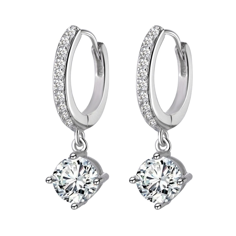 Hot Sales Brass Hoop Cubic Zirconia Earring Big Hoop Earrings