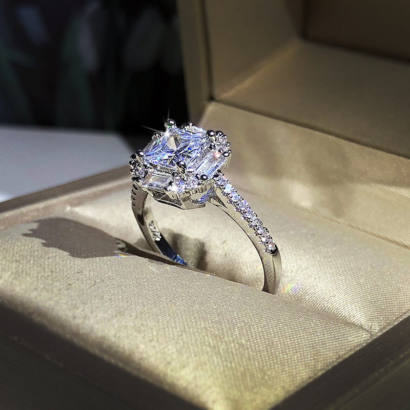 Fashion Brass with Zircon  Rings