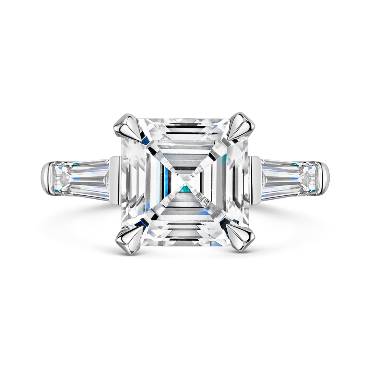Wholesale Price Lab Diamond Ring Jewelry Custom  Solid Gold Lab-grown Diamonds Ring CVD IGI