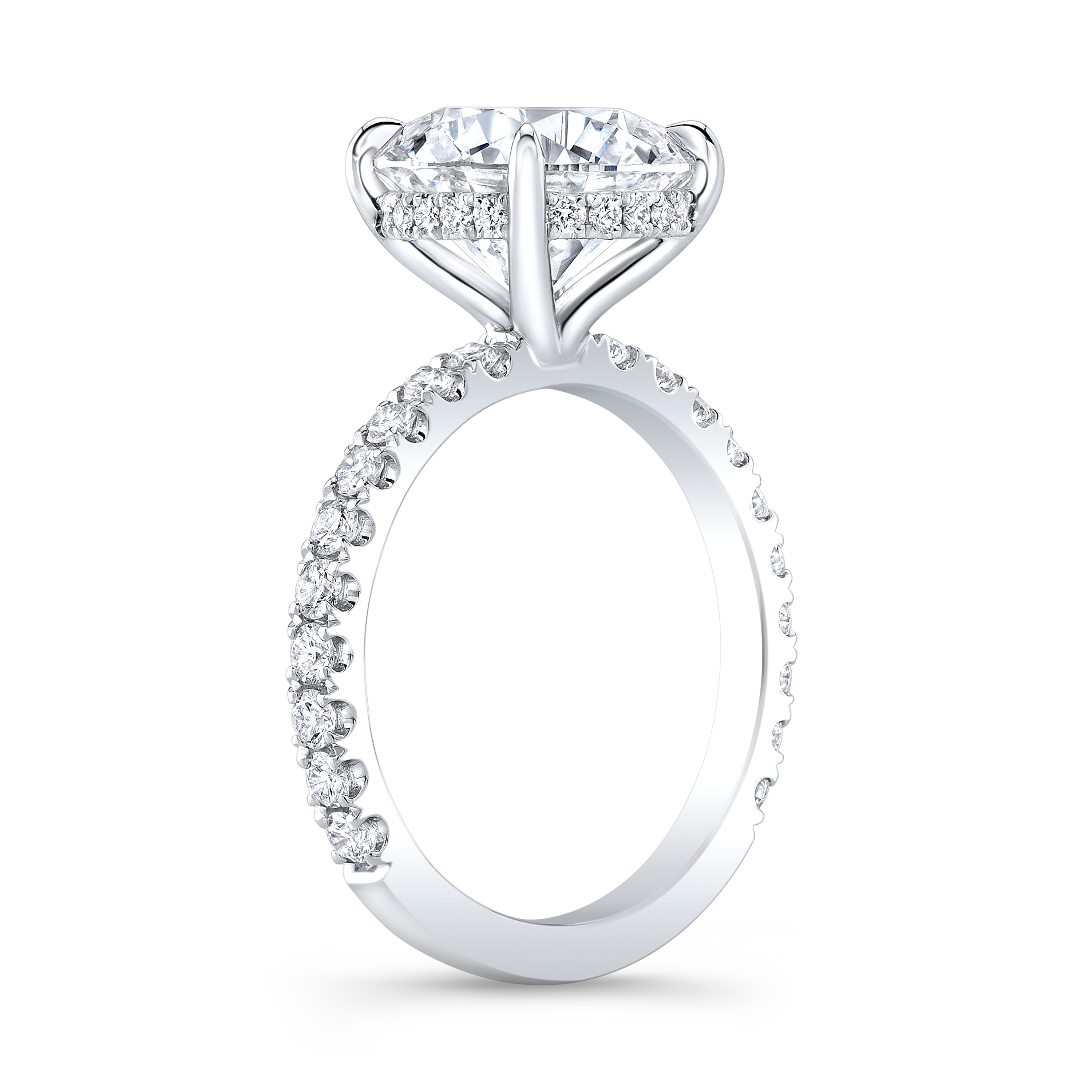 Fine 10 K Real Gold with Lab Grown Diamond Ring