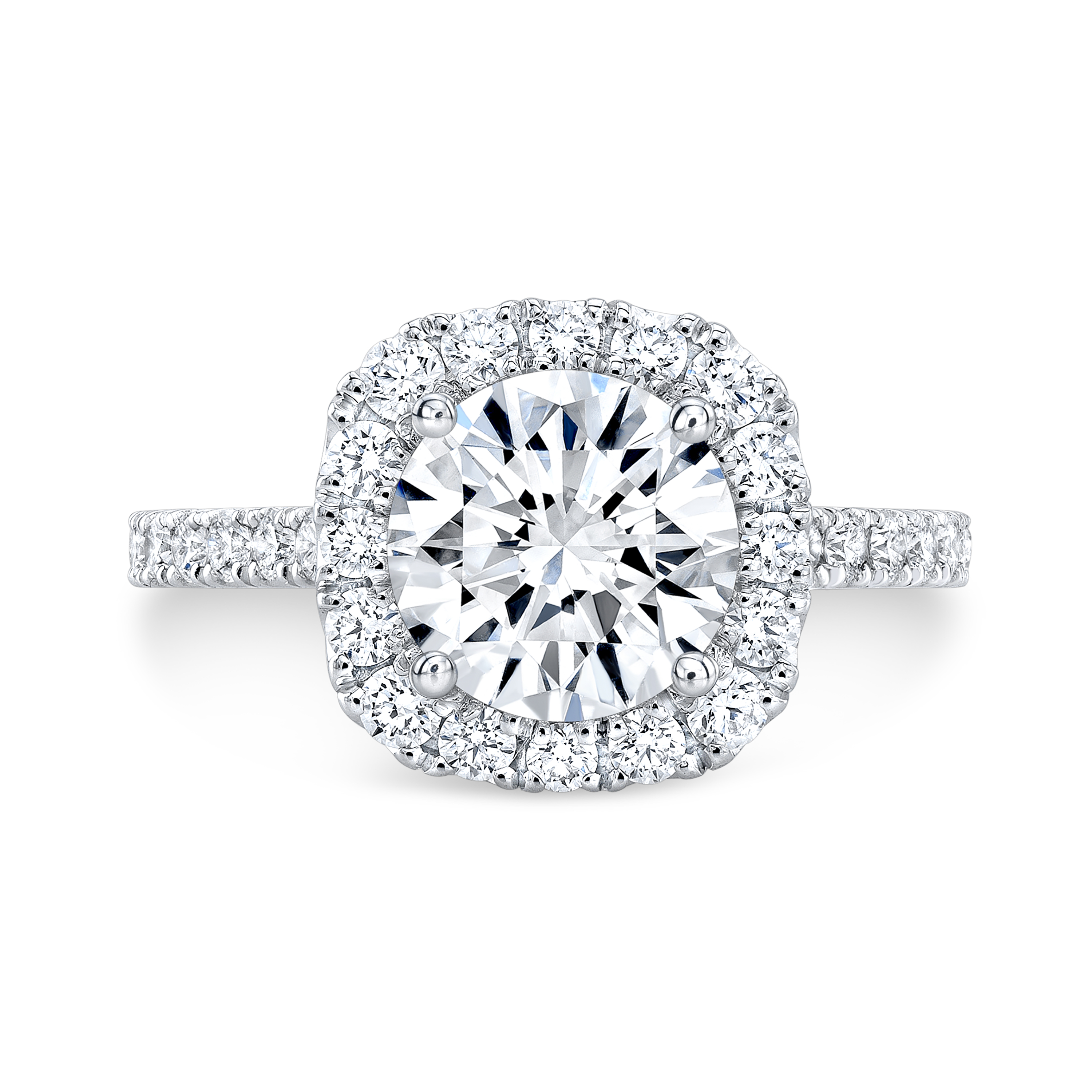 Fashion 10 K Real Gold Jewelry with Lab Grown Diamonds Ring
