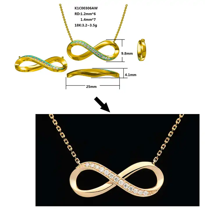 OEM ODM Fine Jewelry Manufacturer 14k 18K Customize Necklace Earrings 925 Silver Gold Plated Provide Custom Made Jewelry