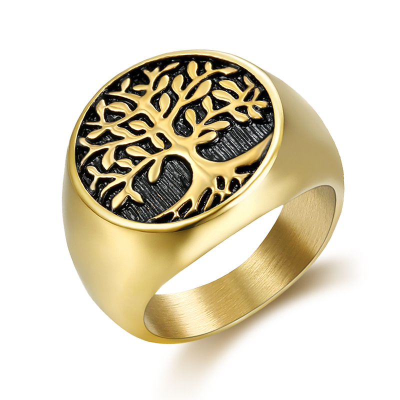 925 Sterling Silver Tree Life Ring Platinum Inlay Fine Jewelry White Gold Design Resizable Fashionable  Free Logo Service