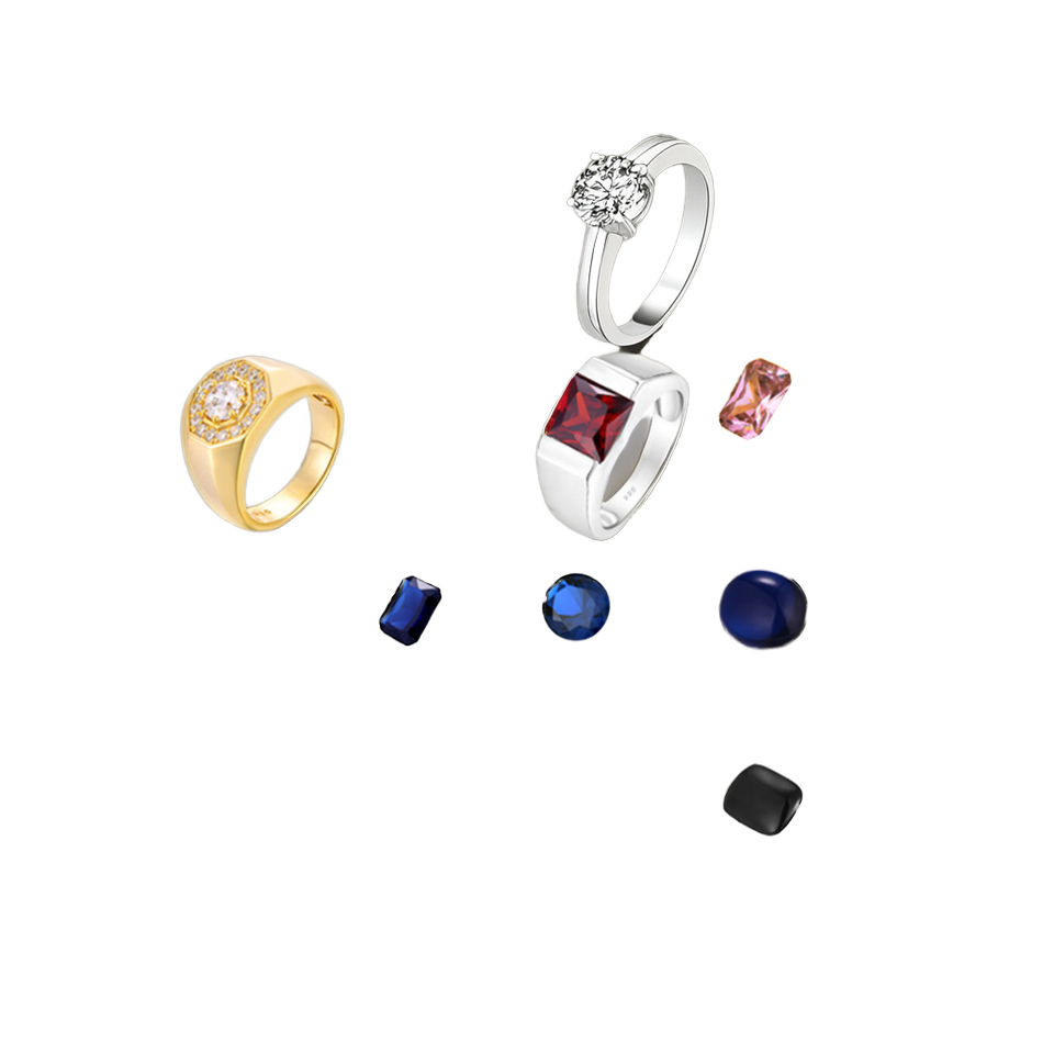 Men's Diamond & Moissanite Gemstone Ring Fine 925 Silver Jewelry with Invisible Setting Rhodium Plated for Anniversary Occasions