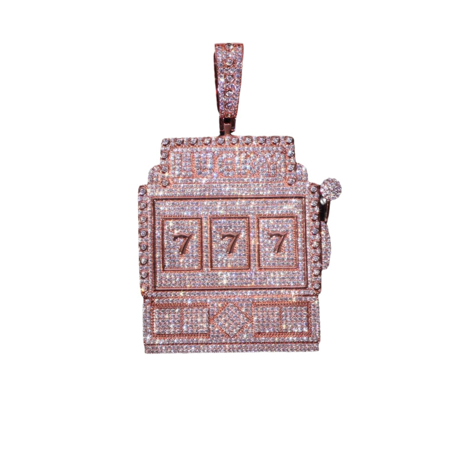 Custom DIY Fine Chains Necklaces Silver & Gold Hip Hop Cuban Pendant with Mosan Diamond Sterling Silver Jewelry