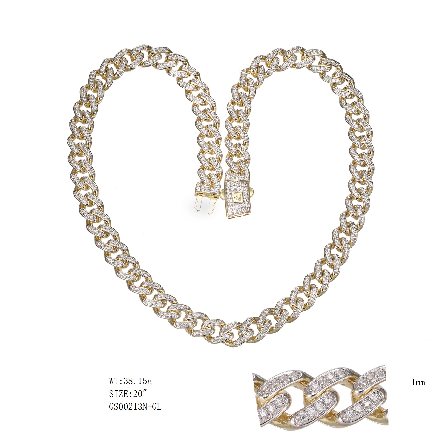 Hip-hop Fashion 14k Gold Moissanite Miami Chilled Cuban Link Chains-Lightweight Gift From Forever Star