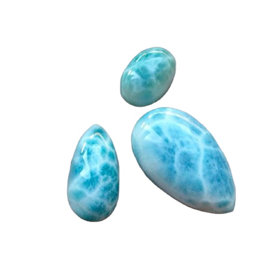 Larimar Cabochon Natural Blue Larimar Beads Wholesale Larimar Rough Stone Prices
