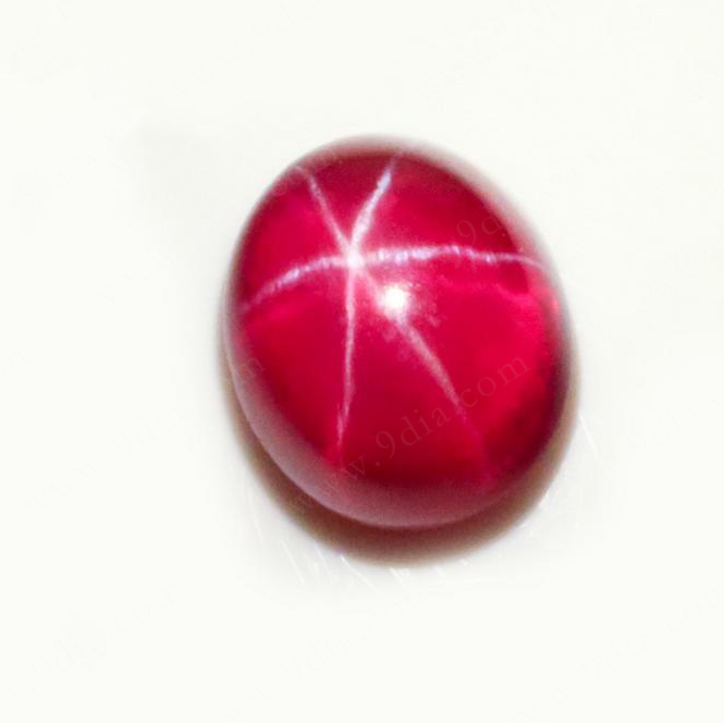 Wholesale Price Oval 6*8mm Synthetic Star Ruby Star Stone