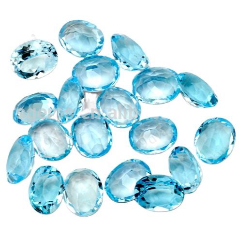 Factory Wholesale Good Price  Market Pear Shape Sky Blue Topaz Rough Per Piece