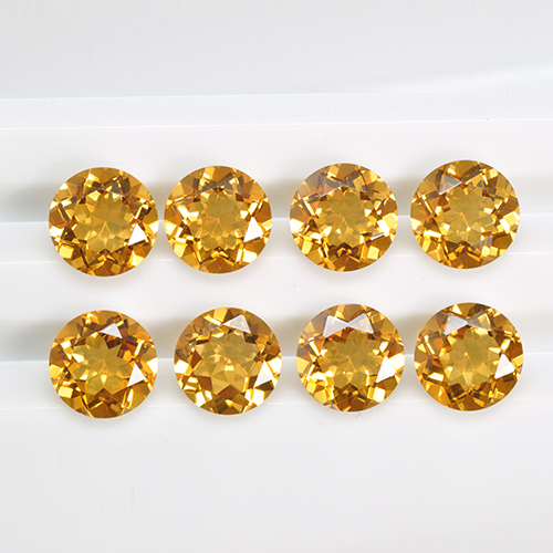 Hot Selling Natural  Magic Citrine Quartz Loose Natural Gemstones for Jewelry Making
