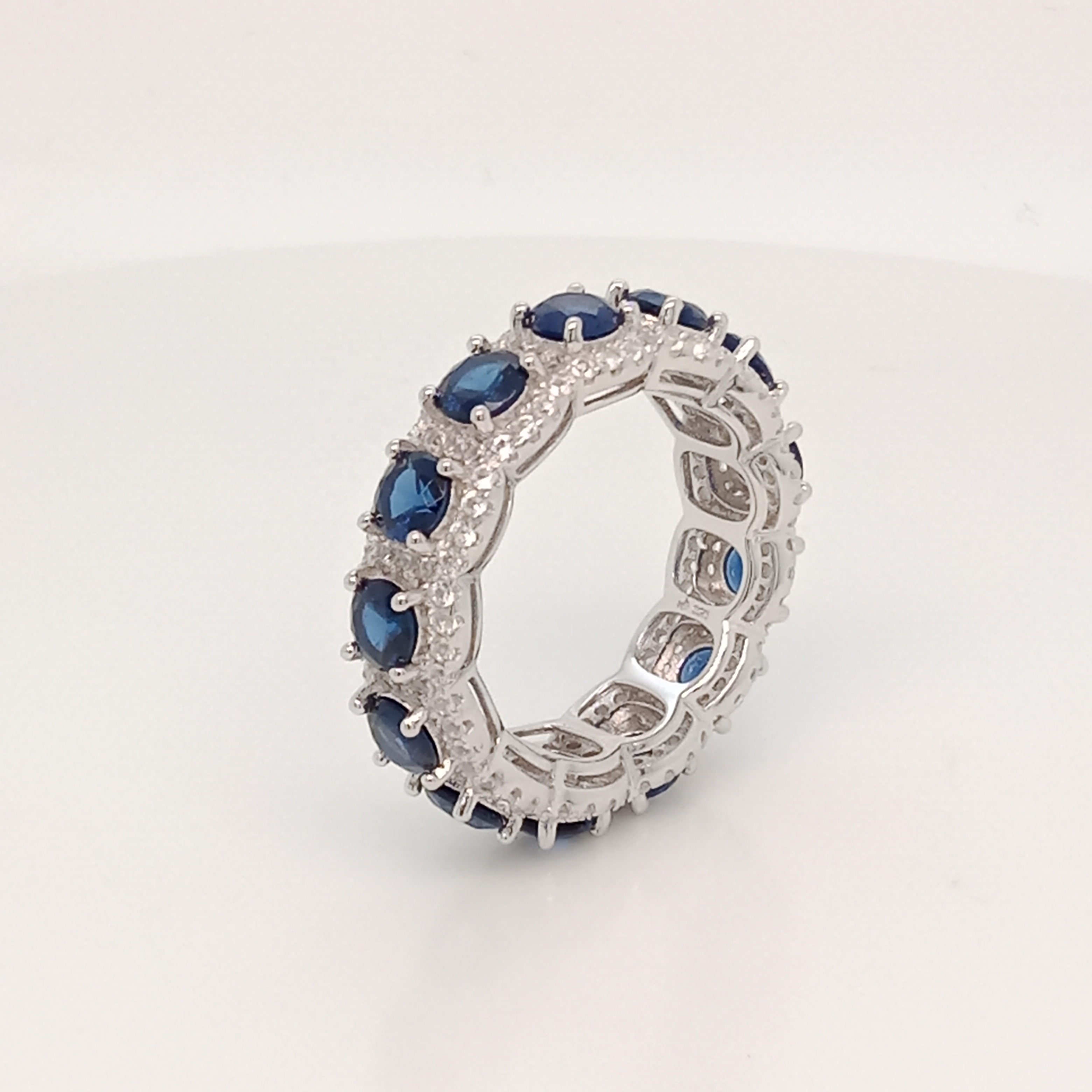 New Style  Hot Sale  High Quality 925 Sterling Silver Custom Sapphire Ring