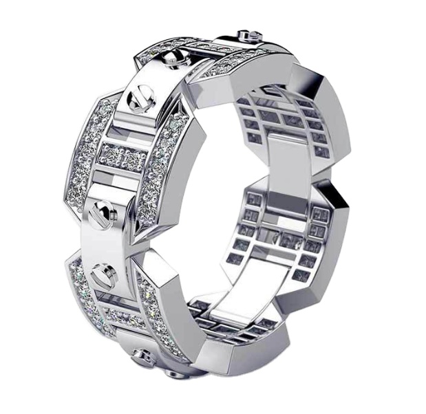 Hot Fashion Factory Price Punk Ring Men Silver 925 Man Ring  for Christmas Gift
