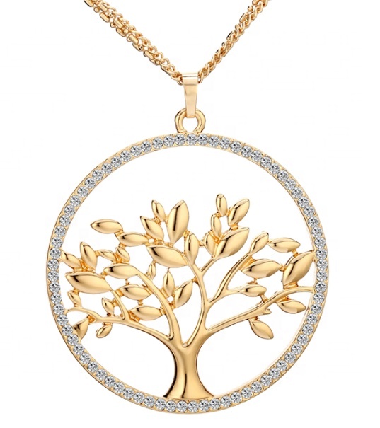 Fashion Direct Sales  925 Silver Family Tree Pendant Necklace 925 Silver  for Christmas Gift and Birthday Gift