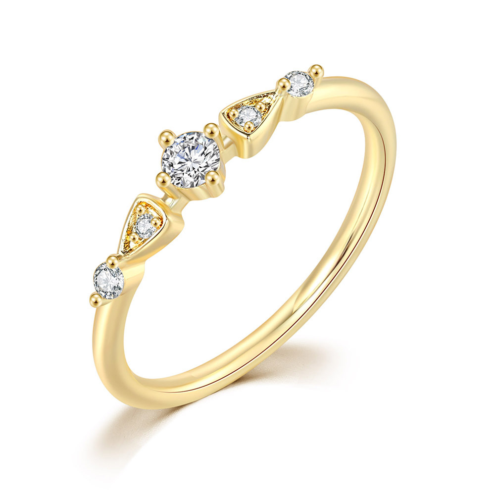 Hot Sale Engagement Ring Band 10K 14K 18K Gold Lab Diamond Rings Women Jewelry Ring
